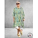 AKH Big Long Shirt Windy Blauw-Lime-Turquoise